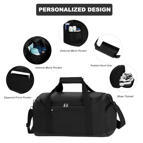Sports Duffel Bag Gym Bag with Shoes Compartment Carry On Travel Lightweight Duffle Bag Workout Bag Overnight Bag for Men Women2