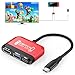 Produktbild Switch Dock für Nintendo Switch/OLED Switch, 3 in 1 Switch TV Adapter mit 4K HDMI, USB 3.0 Port, Type C 100W PD Aufladung, Portable Travel Mini Docking Station für Switch,Steam Deck,Laptop,Phone