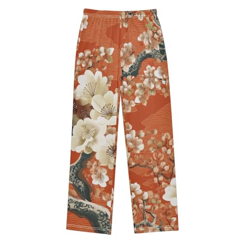 Plum Tree Boys Long Pants Soft Trousers Elastic Waist Kids Lounge Bottoms with Pockets S-XL