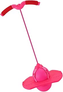 Kisangel Juguete de Pelota Que rebota Pelota saltadora con Mango Accesorio Deportivo Pelota de Ejercicio Rosa Color Aleatorio
