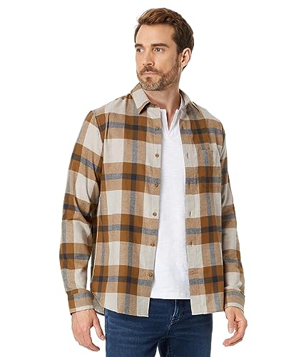 Chemise à manches longues Vince Yorkshire Plaid en coton haut de gamme