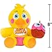 Jazwares Five Nights at Freddy’s Toy Chica Plush - 8-Inch Stuffie with Soft Material and Glow-in-The-Dark Eyes