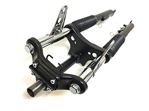 Gabel Federgabel komplett Schwarz passend für Tomos A35 Mofa Moped Mokick – Länge 630mm
