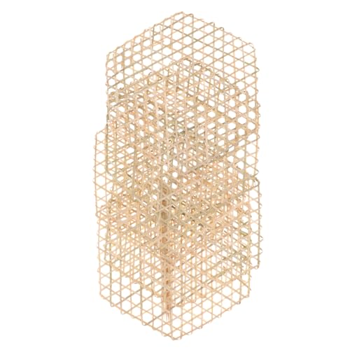 Abaodam 5個 竹蒸しパッド 竹製メッシュライナー耐熱鍋敷き 蒸し器用防粘竹マット 蒸し饅頭 点心 野菜調理用家用