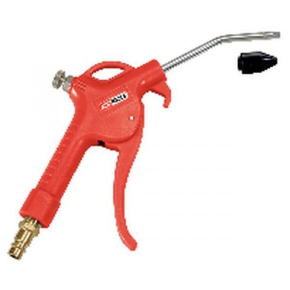KS TOOLS 515.1901 Soufflette avec buse 100 mm régulateur de débit d'air 1/​4'' - 6,​35 mm Rouge