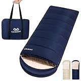 CAMDOOR【人工ダウン・30秒収納】寝袋 冬用 ダウン シュラフ 封筒型 ナイロン 320T防水耐裂 1.8kg 2.2kg キャンプ 寝袋 コンパクト -15℃~20℃耐寒 オールシーズン 丸洗い可能 車中泊 防災 登山 アウトドア キャンプ用 春用 夏用 秋用 冬用 室内外 収納袋付き