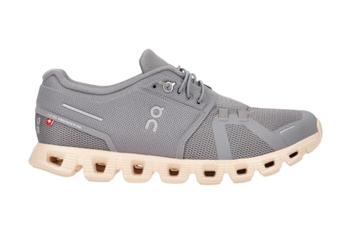 On ON Running Cloud V Womens' Sneakers, Zinc/Shell, 5