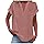 NUOKE Befristetes Angebot Heute, leinen Tunika Damen Sommer, Tshirt Flieder Damen, leinen Bluse, t shirshirt mit etwas längeren ärmeln, damenblusen elegant, leinenkleider große größen