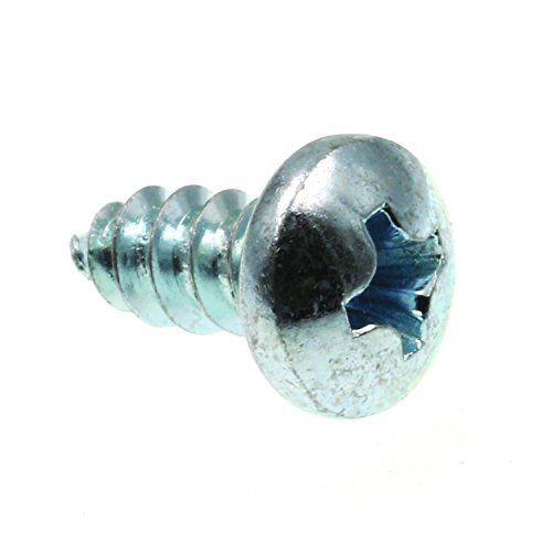 Prime-Line 9019531 Sheet Metal Screw, Self-Tapping, Pan Head Phillips, #8 X 3/8 in, Zinc Plated Steel, Pack of 100