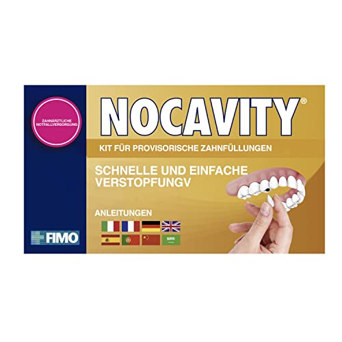 Nocavity - Set für temporäre Zahnfüllungen - Isoliert die Zahnhöhle und lindert Schmerzen bei Füllungsverlust kleinen Kaires und abgebrochenen Zähnen