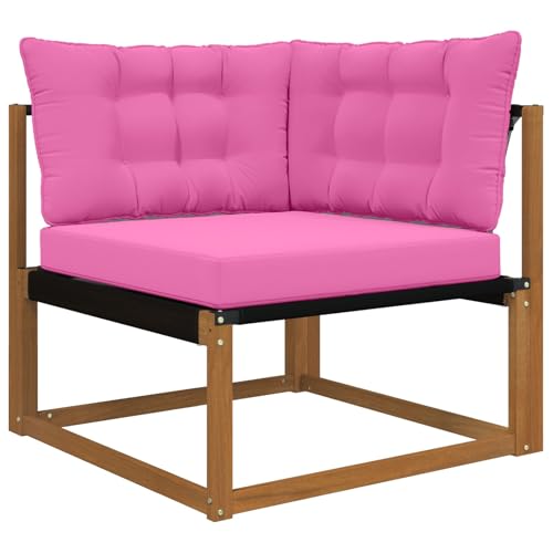 Coussin de canapé d'extérieur en polyester rose premium pour terrasse haut de gamme - 3