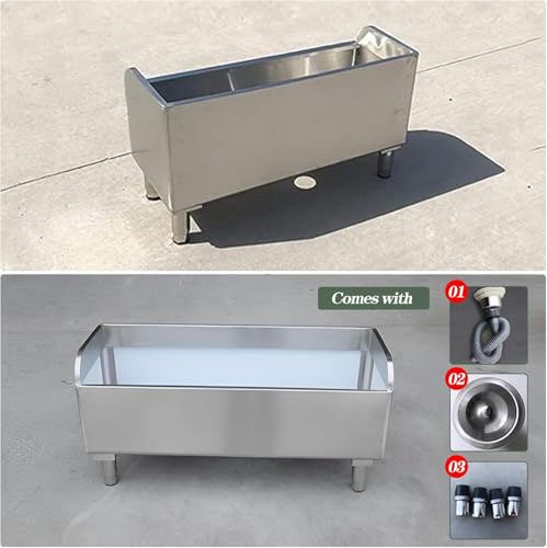 Fregadero de acero inoxidable con lavabo profundo resistente que evita salpicaduras 6