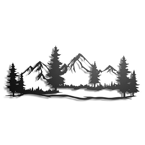 Montaña. Escultura de metal. Arte de pared, Adorno de...