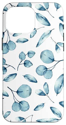 Botanical Blue Flower Motif For Women Cute Aesthetic Winter �X�}�z�P�[�X iPhone 16 Pro Max �p