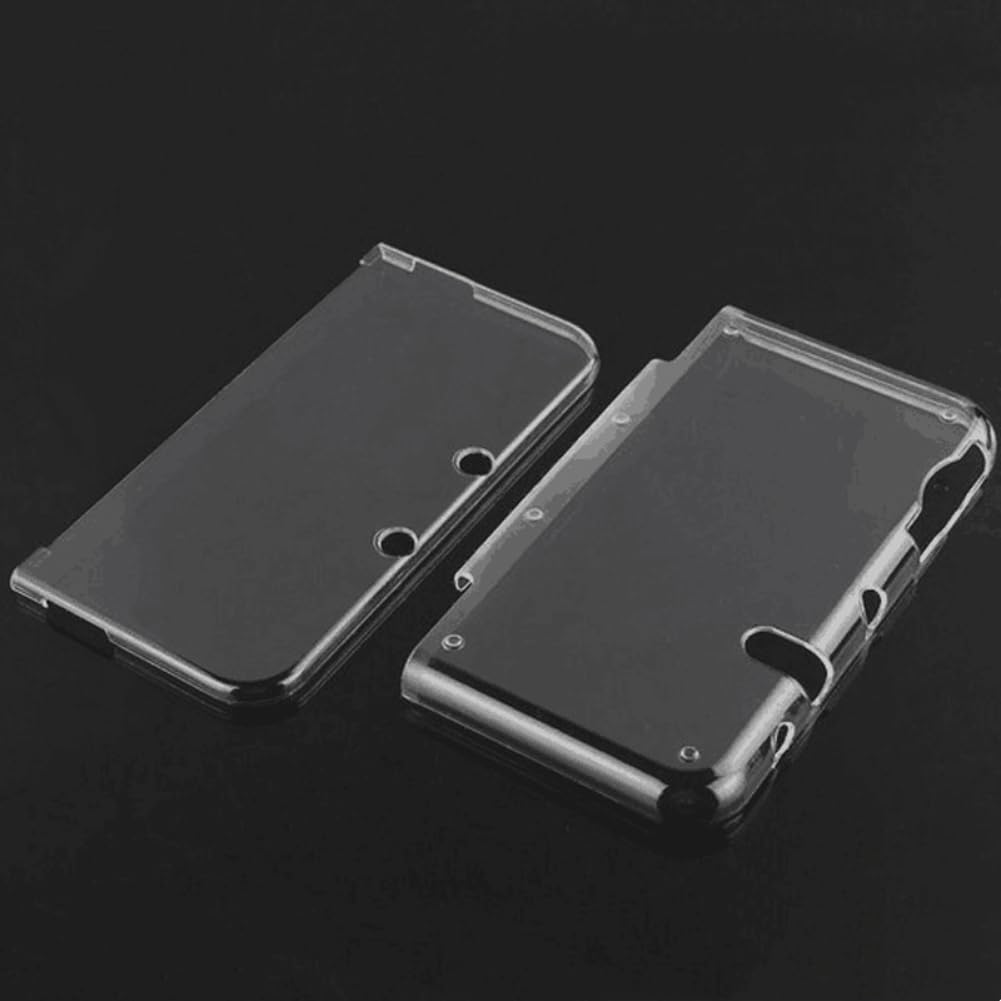 Hzxkqmil Etui Ochronne dla Nintendo New 3DS XL LL, Przezroczysta Twarda Obudowa Osłona Ochronna + 1 Zestawy Foli Ochronnych na Ekran dla New 3DS XL/LL Konsoli