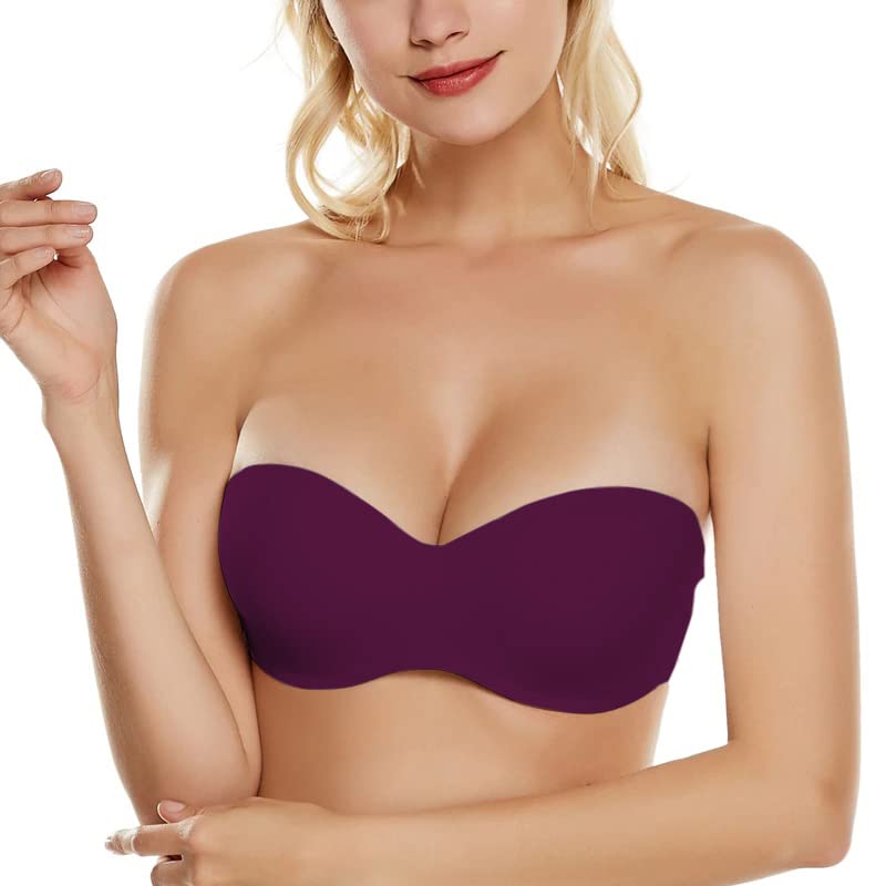 Image of PLUMBURY Women's Nylon Lightly Padded Wired Strapless Multiway Bra