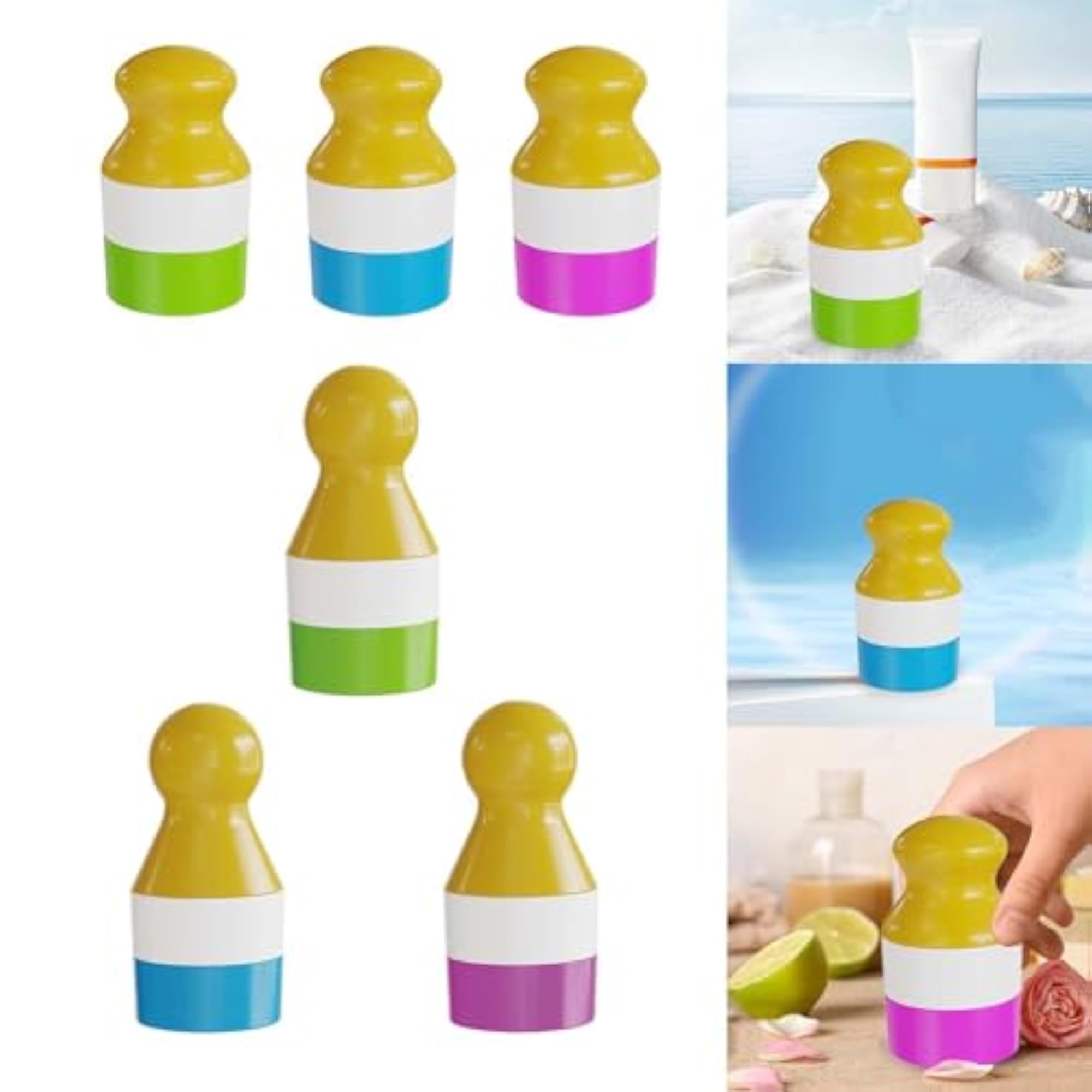 Sunscreen Applicator with Lid 100ml Roller Bottle