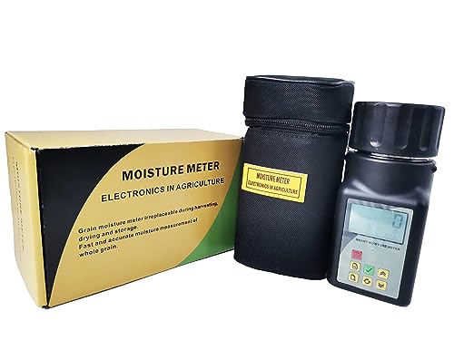 YFYIQI Coffee&Cocoa Bean Moisture Tester Cup Type Grain Moisture Meter for Cereals Maize Grass Seeds Oilseeds Coffee&Cocoa Bean Legumes Seeds with Measurement Resolution Humidity 0.1%