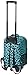 Rockland Double Handle Rolling Backpack, Blue Leopard, 17-Inch (R01-BLUELEOPARD)