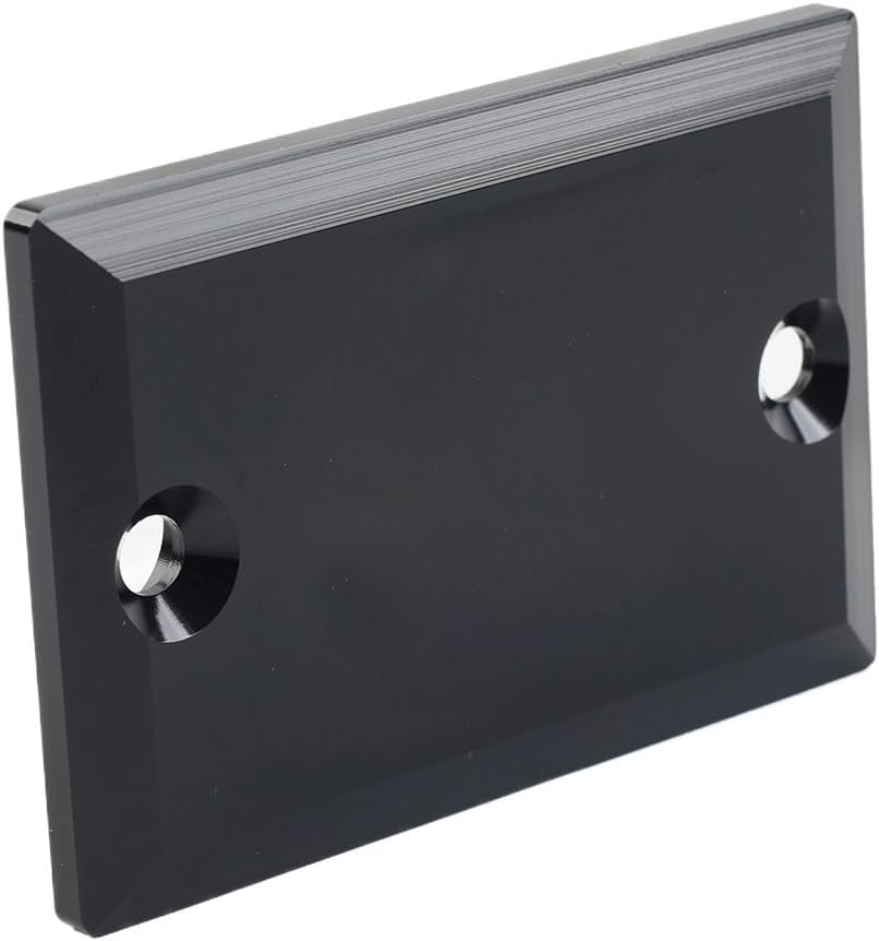 Motorcycle Front Brake Fluid Reservoir Cap Caliper Master Cylinder Cover for Kawasaki Vulcan VN900 06-12 for VN2000 04-12(Black)