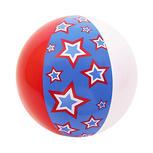 Pool Float Co Large Beach Ball - Giant American Patriotic Beach Toys - Giant Beach Ball - 27 Inch La - //coolthings.us