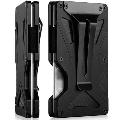 ONLOOKER Wallet for Men, Slim Tactical Wallet - Minimalist Aesthetics, Holds up to 15 Cards, RFID Safe, Blocks Chip Readers, Aluminum Wallet with Money Clip
