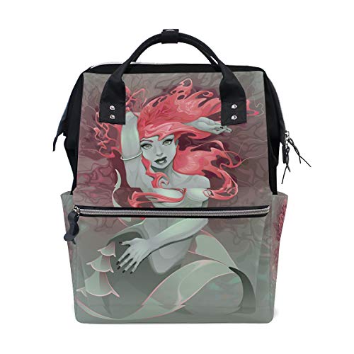 Preisvergleich Produktbild FANTAZIO Mumienrucksack Meerjungfrau mit roten Haaren