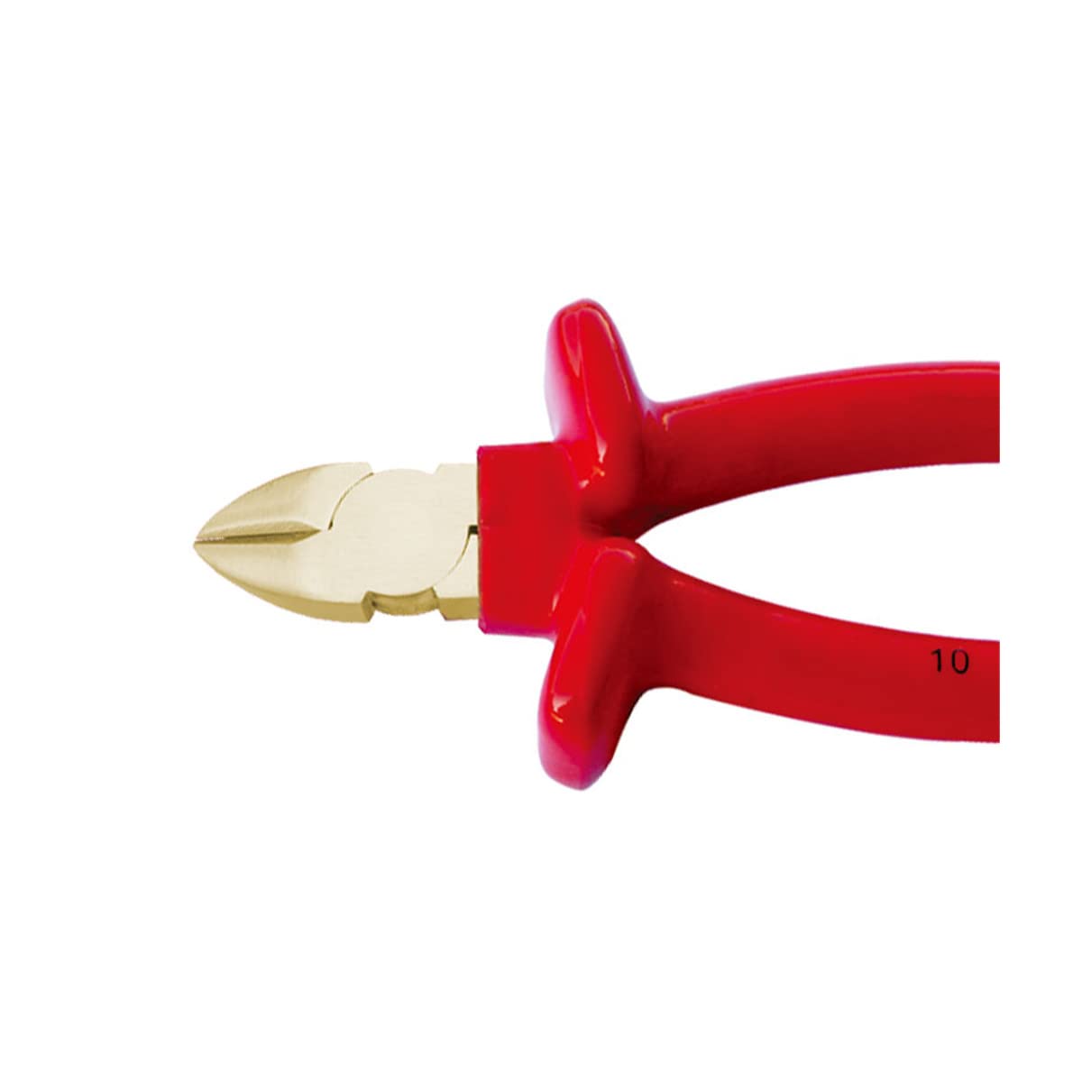 WEDO Alicates de corte diagonal de 20,32 cm de longitud, aislados sin chispas, alicates de seguridad VDE 1000 V, bronce de aluminio, estructura de una sola cabeza, estándar DIN
