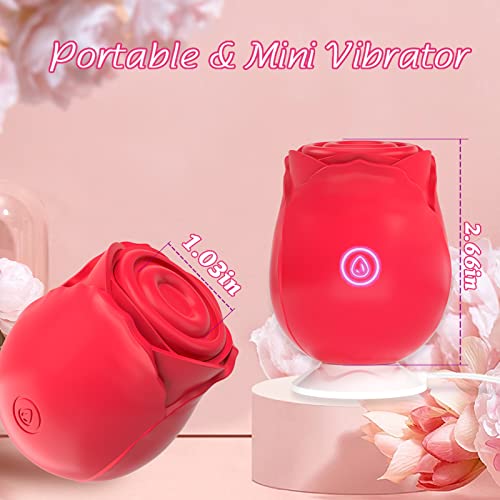 2023 Newly Rose Sex Toy Vibrator Stimulator For Women, Sucking Pulsating Rose Adult Women Couples Sex Toys Vibrators With 7 Modes, Female Mini Clitoris Vibrator Stimulator For Woman Her Pleasure #TOP4