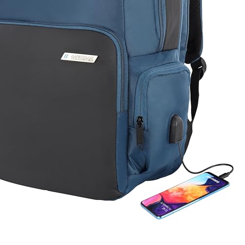 Image of American Tourister Segno 2.0 Exp | 39 Ltrs | 3 Compartments | Bottle Pocket | Ergonomic Padded Back Panel & Shoulder Straps | Executive Backpack | 1 Year International Warranty | Navy