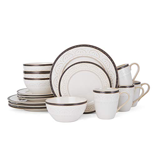Pfaltzgraff Promenade Scrool 16-Piece Dinnerware Set, Service For 4 #TOP2