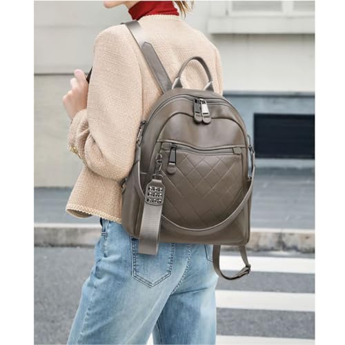 Genuine Leather Casual Daypack Women's Fashion Backpacks Shoulder Bags Travel Bags Business Laptop Bags2