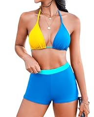 Blue and Yellow Bikini Sets