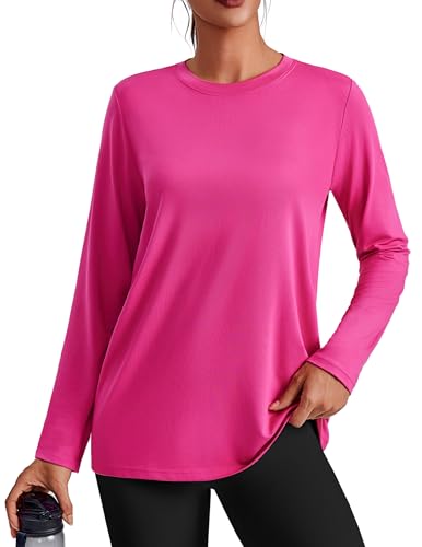 PINSPARK Long Sleeve Yoga Tops for Women