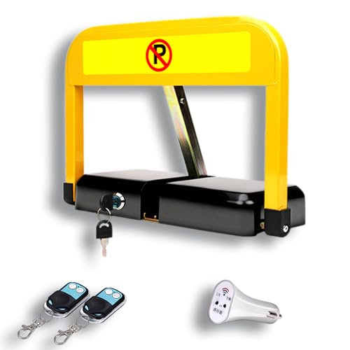 THYXGS Barrera De Estacionamiento Eléctrica, Bloqueador De Estacionamiento Inteligente con Control Remoto, Bloqueo Plegable con Sensor De Estacionamiento, Protege Tu Espacio De Estacionamiento