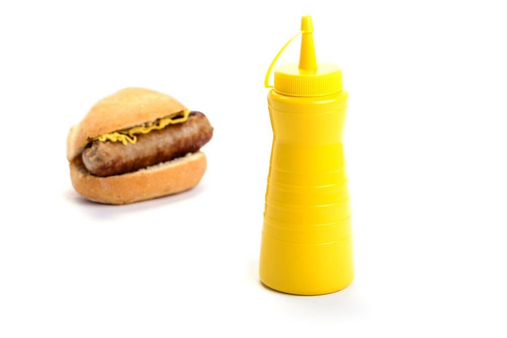 HENDI Botes dispensadores de manejo flexible - Amarillo - 0.2 L - ø60x(H)170 mm