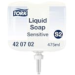 Tork Sensitive Mini Liquid Soap S2, Dermatologically Tested, 475ml, 420702