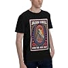Jjujmfwlz Men's Music Cotton T-Shirts Cool Graphic Shirt for Men Outdoor Crew Neck Short Sleeve Top Black 3XL #4