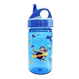 Nalgene Grip-N-Gulp Blue Biplane Cover