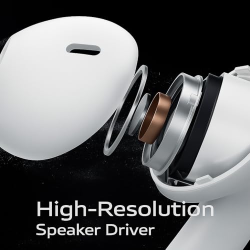 Image of vivo TWS 3e True Wireless Earbuds | Bluetooth 5.3, AI Noise Cancellation, 42H Battery, 88ms Low Latency, Dual Device Pairing, IP54 Splash Resistant - (Bright White)