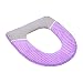 XMYINGWEI stuoia Toilet Cuscino Soft Seat Cover Seat Inverno Caldo Corduroy Striscia Striscia appiccicosa Fibbia Impermeabile Set di Toilette Addensato Cuscino for Bagno (Color : Purple)