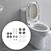 WeiLaiKeQi Toilet Bowl to Floor Replacement Rustproof Bathroom Heavy Duty DIY Sturdy Bolt Set Toilet Floor Bolt and Screw Kit, B Set