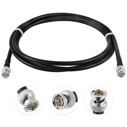 Câble BNC SDI mâle vers mâle 1694A coaxial numérique de 2m de long 75 Ohm noir
