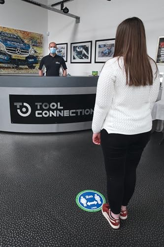 Laser 61701 Tools Floor Sticker 2m Distancing 6pc x 2 - Image 4