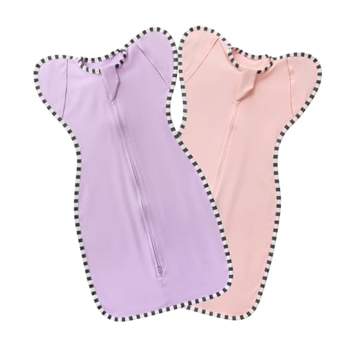Image of Baby Swaddle Blanket for Newborns and Infants,2-Piece Set Infant Pajamas,Bidirectional Zipper,Easy to Put On and Take Off