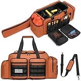 Chainsaw Carrying Case - Tactical Style Waterproof Storage Bag for EGO, Dewalt, Greenworks 14 & 16 & 18 Inch Power Chainsaw & Accessories, Bag Only (Orange)