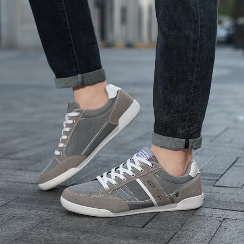 Image of ARRIGO BELLO Mens Casual Shoes Fashion Sneakers Breathable Comfort Classic Lace-Up Low Top Walking Shoes