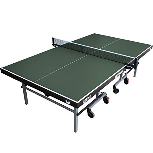 Butterfly Easyplay 22 Table Tennis Table | Ping Pong Table for Indoor use | 10 Minute Quick Assembly Ping Pong Table | Sturdy Table Tennis Table | Ping Pong Net Included, green