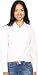 U.S. Polo Assn. Juniors' Long Sleeve Stretch Poplin Woven Shirt, 2584-Optic White/Pink, M