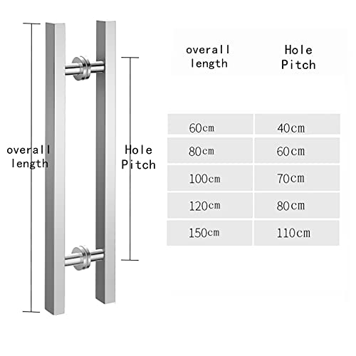 Poignée de porte de douche inox 150 cm double face ergonomique - 3